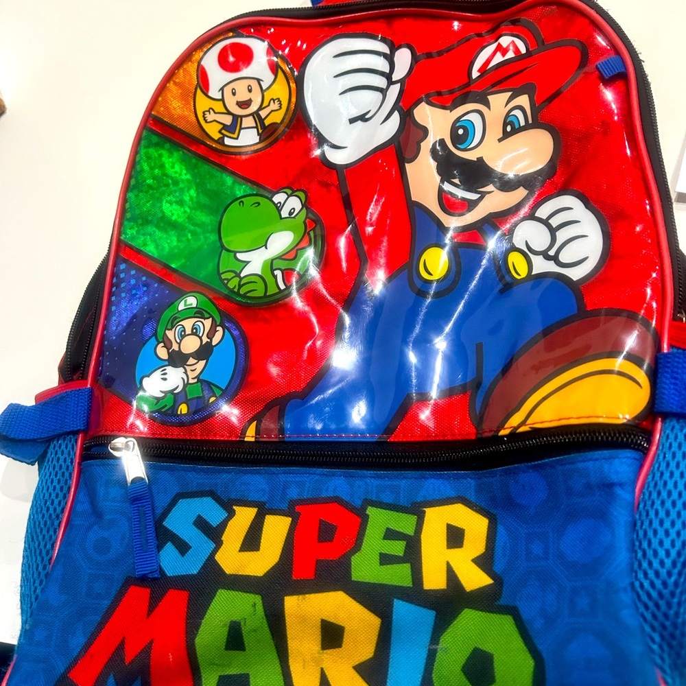Super Mario Backpack with Colorful Design - Picture 2 of 4
